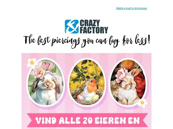 🐰🐣 Vandaag, Paasmaandag, is de laatste kans om paaseieren te vinden en € 4 te besparen, .