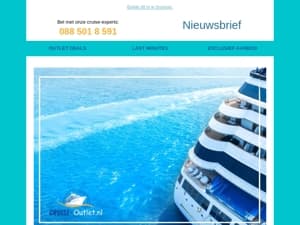 Cruise-outlet.nl top 5 cruisedeals en uitslag winactie vakantiebeurs