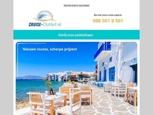 Nieuwe cruisedeals voor scherpe prijzen! 💥