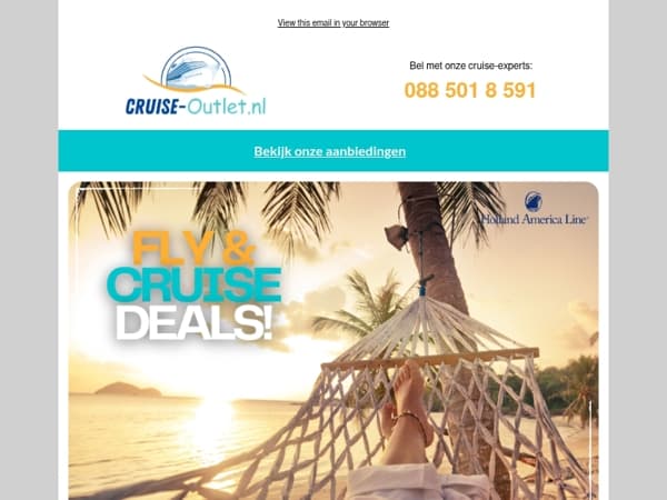 Witte stranden en wuivende palmbomen met Holland America Line