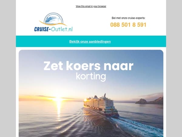 🚢Zet koers naar korting!