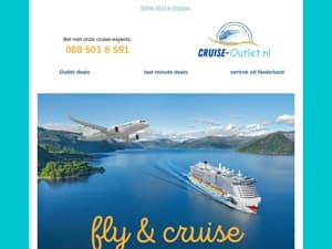 Ga heerlijk ontspannen op reis met onze fly & cruisedeals!
