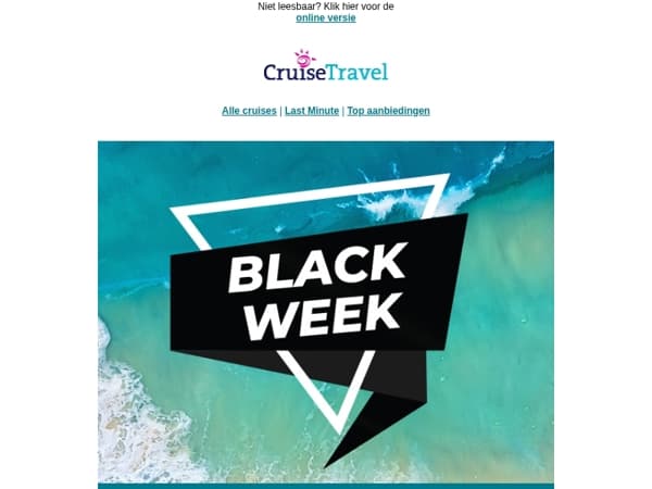 Black Friday Special: extra voordelig op cruise