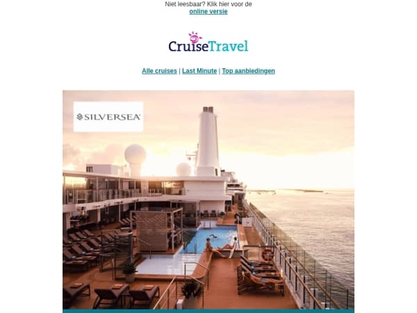 Ultra Luxe Silversea cruises met voordelige Cruise Travel vluchten