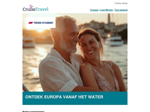 Ontdek Europa vanaf het water met nicko cruises