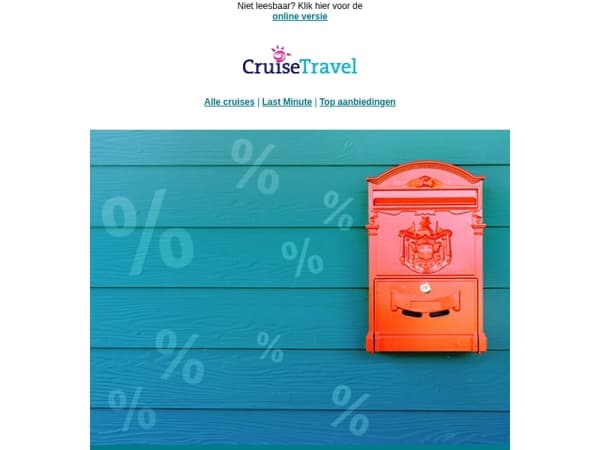 ✉ Meld u aan en ontvang deze feestdagen de beste aanbiedingen per post