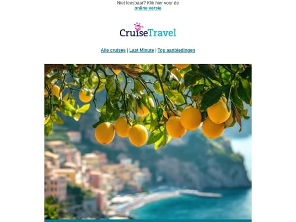 Zomerzon & zeezicht: ontdek de Middellandse Zee per cruise