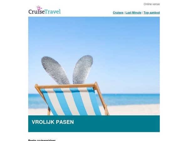 Vier Pasen met een droomcruise in het vooruitzicht