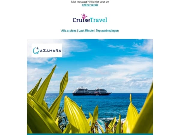 Azamara September Sale: tot $750 boordtegoed