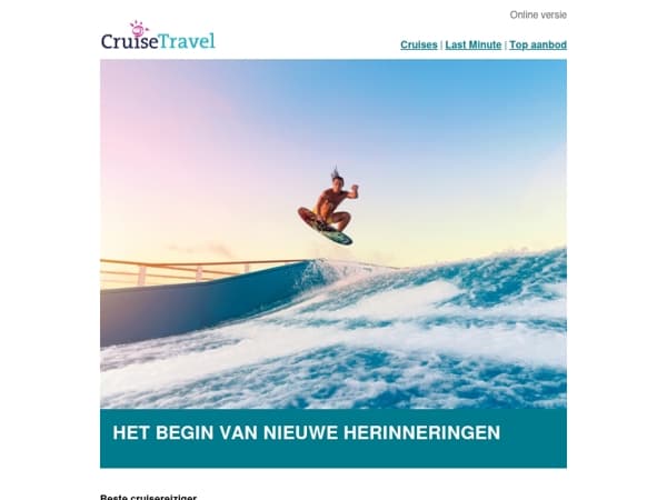 Uw vakantiegeld is het begin van nieuwe herinneringen