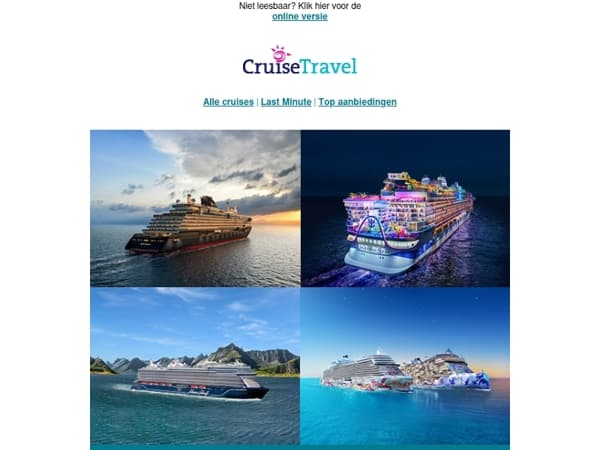 Nieuw aan de horizon ☀ vier spectaculaire cruiseschepen