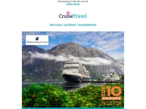 De spectaculaire top-10 van Holland America Line
