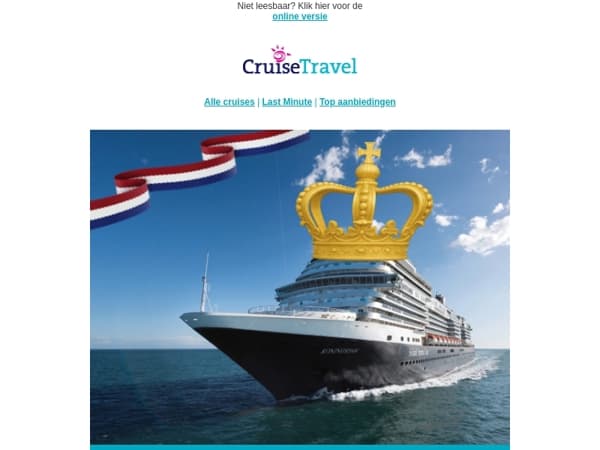 Koningsdag Special: De allermooiste cruises voor u geselecteerd