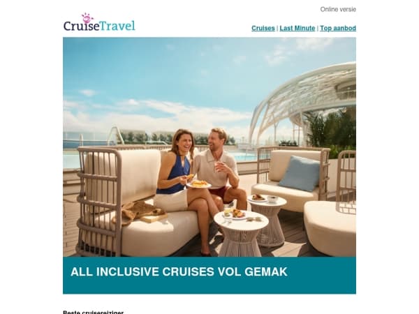 All Inclusive cruises vol comfort