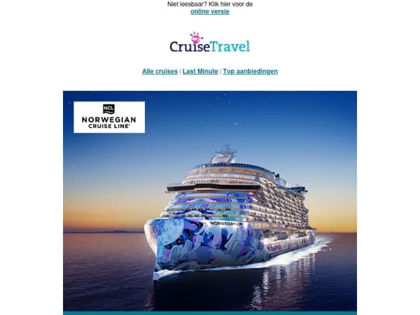 Profiteer nu: tot $500 boordtegoed per hut bij NCL