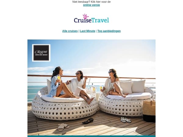 Droomcruises in pure luxe: tot 40% korting met Regent Seven Seas Cruises