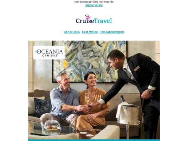 Tot -55% korting + gratis drankenpakket bij Oceania