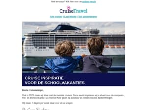 Schoolvakantie cruise inspiratie ❤