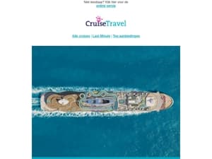 Laatste kans, boek met uw persoonlijke korting & ontdek de nieuwste cruiseschepen van 2025!