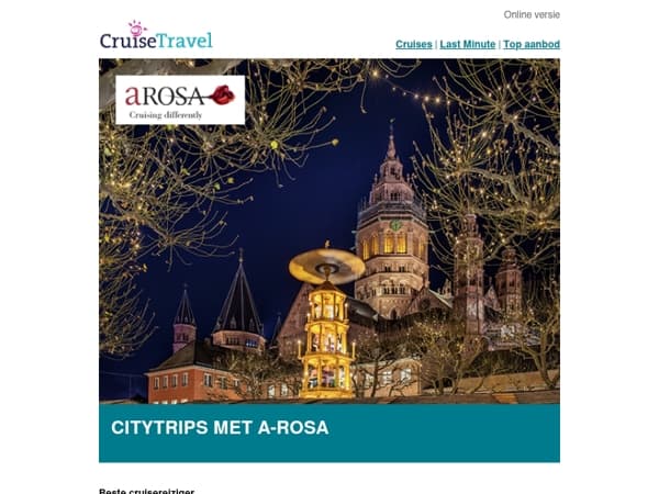 Eindejaars citytrips met A-ROSA River Cruises