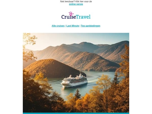 Najaarscruises tegen aantrekkelijke prijzen