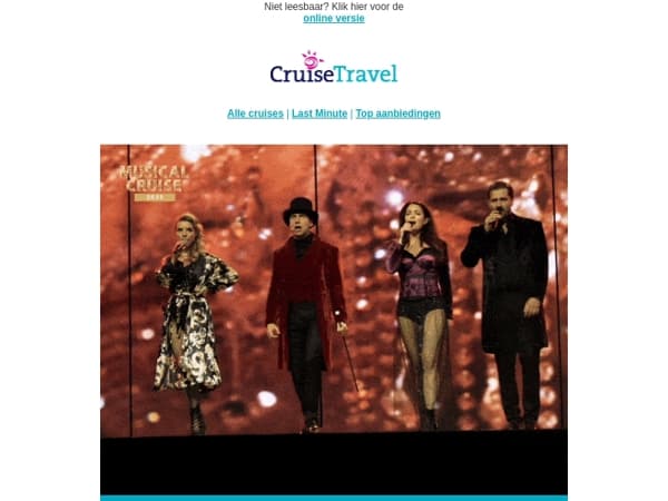 Allerlaatste kans: Boek alleen deze week nog de spectaculaire Zeetours Musical Cruise!