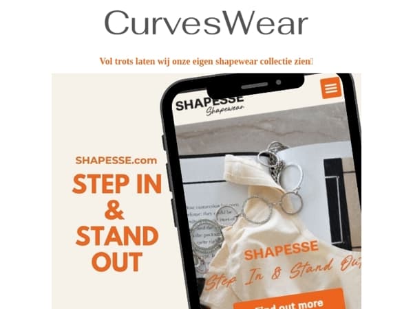 Hot News; SHAPESSE is live - het shapewear merk van Curveswear ❤️