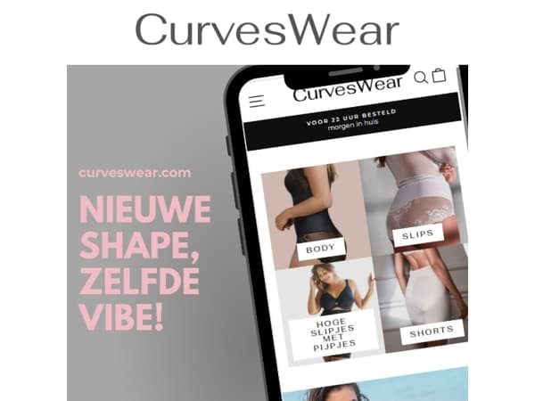 Ontdek de nieuwe Shape van Curveswear.com