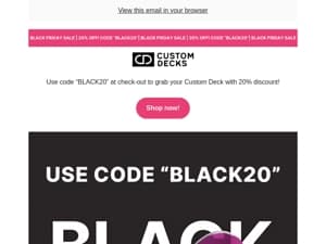 Black Friday today! 💸