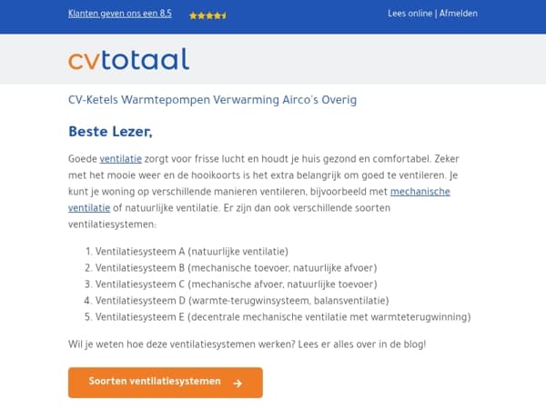 Ventilatiesystemen A tot E: Welke past bij jouw woning?