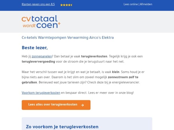Betaal minder voor je zonnestroom