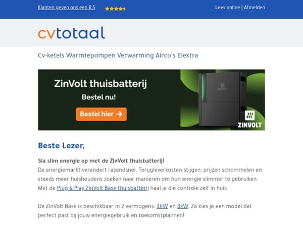 Nieuw: ZinVolt thuisbatterij!