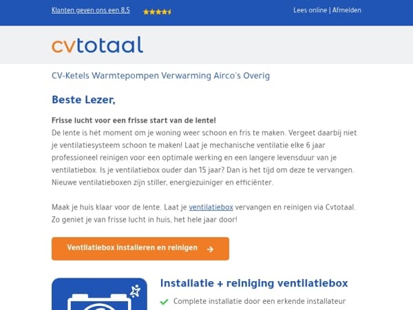 Klaar voor de lente? Denk ook aan je ventilatie!