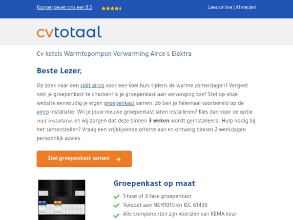 Airco kopen? Check je groepenkast!