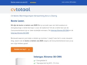 Beste cv-ketel van 2025