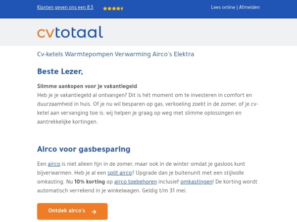 Vakantiegeld? Investeer in jouw comfort!