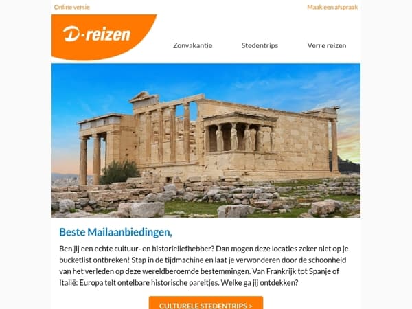 Ontdek de mooiste historische locaties!