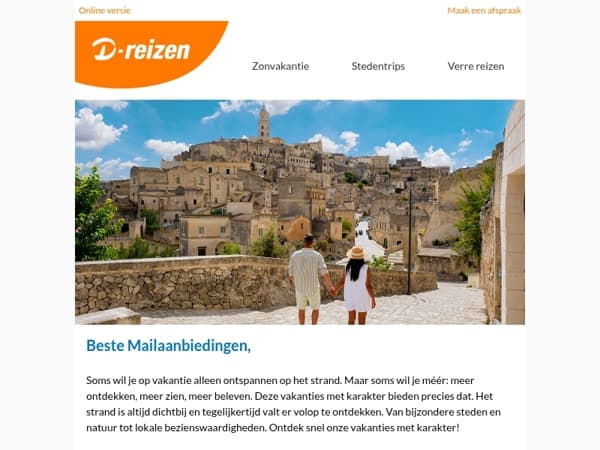 Een vakantie met karakter?