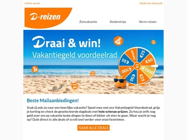 Betaalbare zonvakanties mét Vakantiegeld korting?