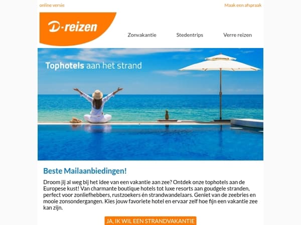 Vakantie aan zee? Zo geregeld!