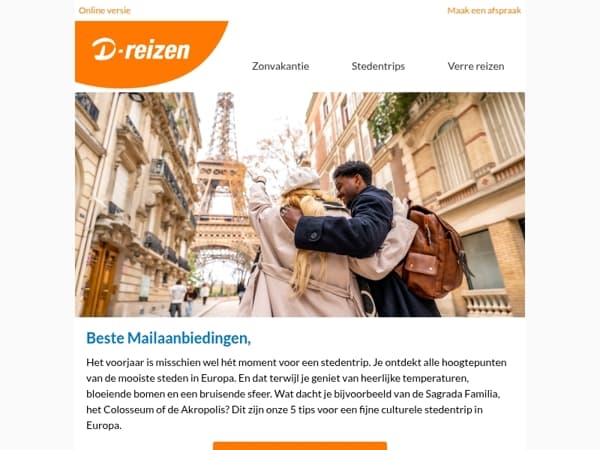 Zin in een culturele stedentrip in Europa?