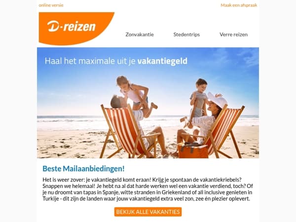 Vakantiegeld binnen? Tijd om te genieten!