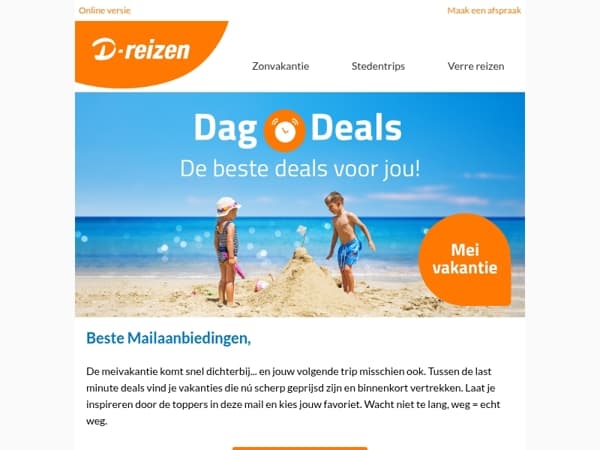 ☀️ Last minute vakantie in mei? Grijp je kans en boek vandaag.