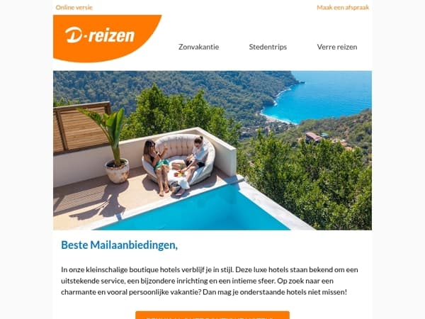 Kleinschalige hotels voor een topvakantie!