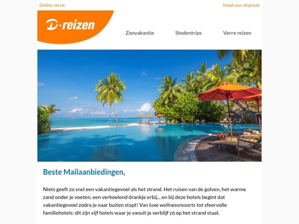 Ontdek onze top 5 strandhotels voor jouw volgende vakantie