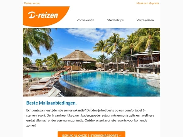 Zon, luxe en comfort: jouw 5-sterren zomervakantie 🌟