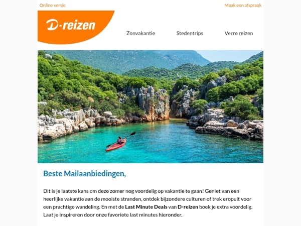 🚨 Let op: laatste kans voor de zomervakantie!