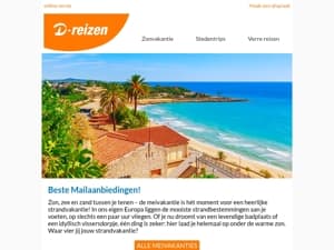 Top 3: strand in de meivakantie