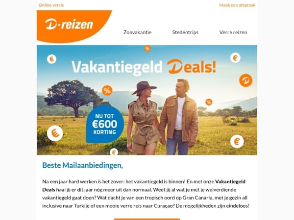 Je vakantiegeld is binnen... van welke deal droom jij? ☀️😎