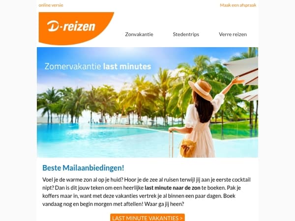 Laatste kans: zomervakantie last minutes ⏰